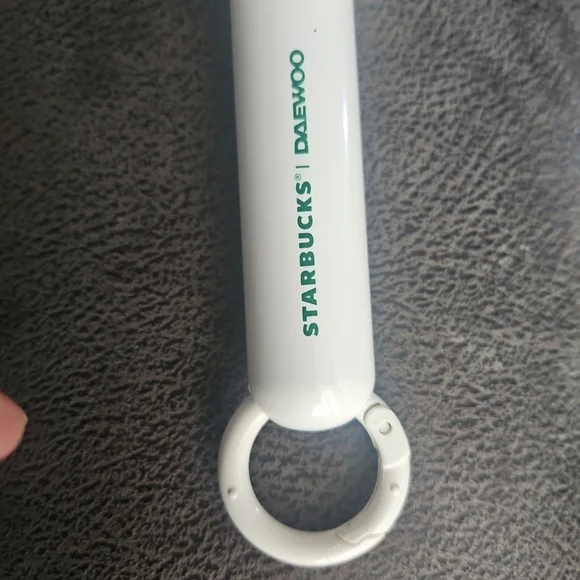 Starbucks White Handheld Fan - Picture 2 of 6